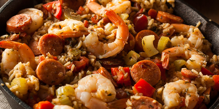 Arroz con camarones