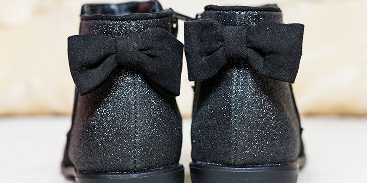 Zapatos con glitter para Halloween